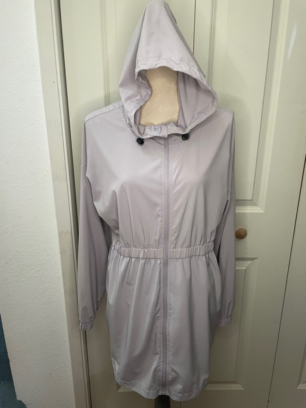 Zella Light Lavender Active Hooded Jacket, Beach Cover up Sz M Mint